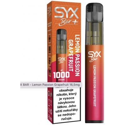Syx Bar Lemon Passion Grapefruit 16,5 mg 1000 potáhnutí – Zboží Mobilmania