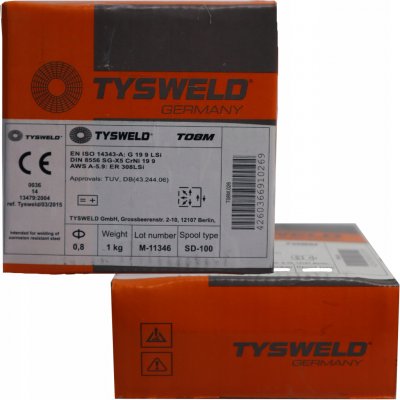 Tysweld D100 308LSi 0,8 mm 1 kg cievka – Sleviste.cz