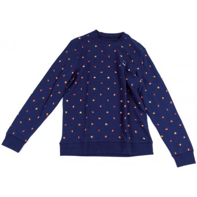 Bench Mikina Cactus Aop Crew Neck Dark Navy Blue – Zboží Mobilmania