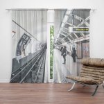 Sablio Závěs Stanice metra: 2ks 140x250cm – Hledejceny.cz