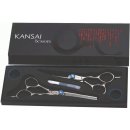 Kansai Set pro leváky kadeřnické nůžky + efilační nůžky