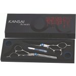 Kansai Set pro leváky kadeřnické nůžky + efilační nůžky – Zboží Dáma