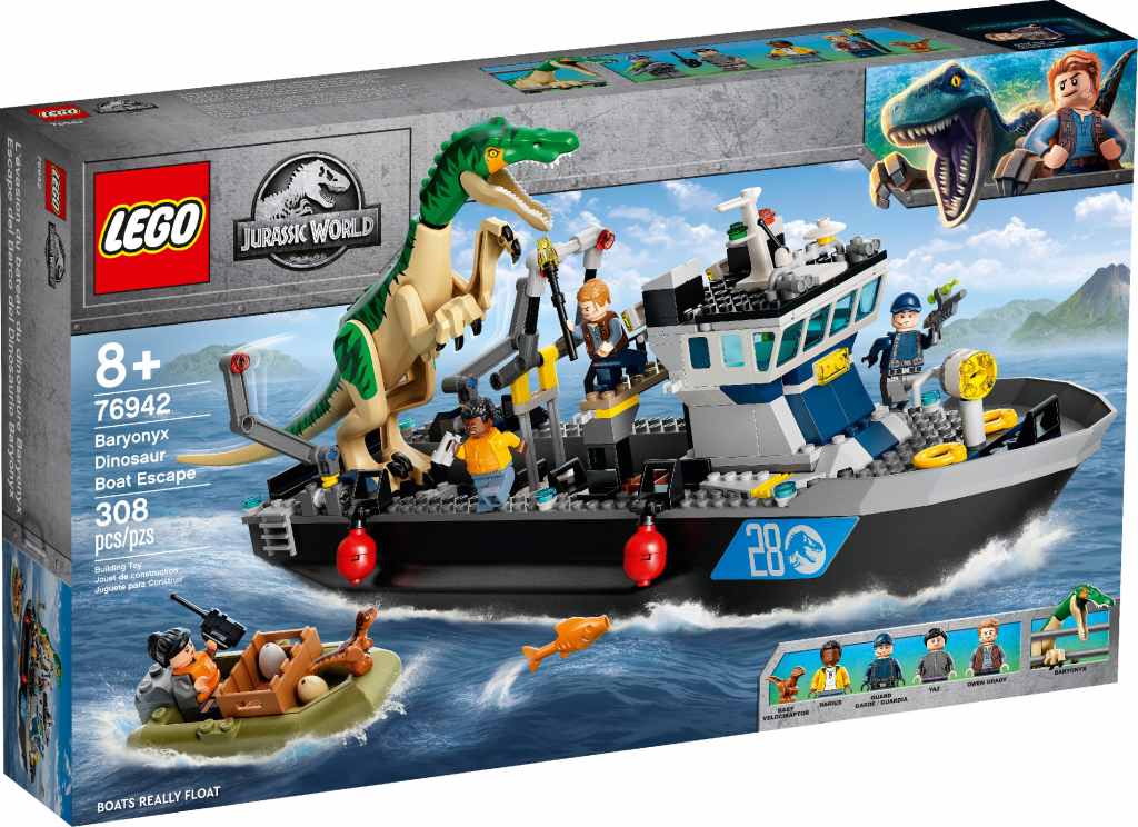 LEGO® Jurassic World 76942 Útěk Baryonyxe z lodě od 1 869 Kč - Heureka.cz