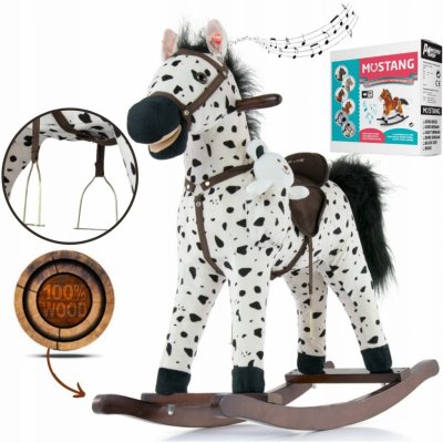 Milly Mally Houpací koník Mustang bílo-černý puntíkovaný – Zboží Dáma