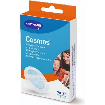 COSMOS Náplast na popáleniny 6,8 cm x 4,3 cm 8 ks