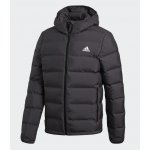 adidas Prošívané bunda Helionic Hooded Down černá – Zboží Mobilmania