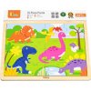 Dřevěná hračka Viga dřevěné puzzle 16 dílků dinosauři