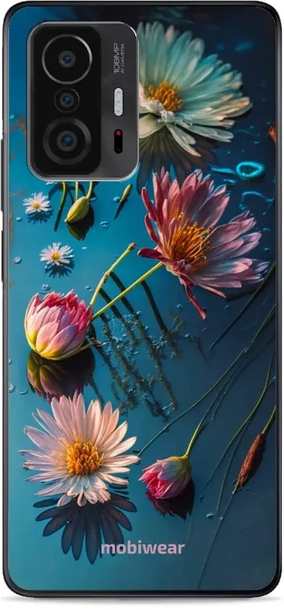 Pouzdro Mobiwear Glossy Xiaomi 11T - G013G Květy na hladině