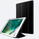 SES 2v1 Smart flip cover + zadní silikonový ochranný obal pro Apple iPad Air 5 10.9" 2022,M1 černý 10505