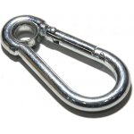 Karabina hasičská s okem DIN 5299A, 60x6mm, Zn