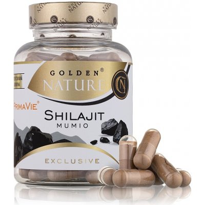 Golden Natur Shilajit PrimaVie 50% kyseliny fulvové 100 kapslí – Hledejceny.cz