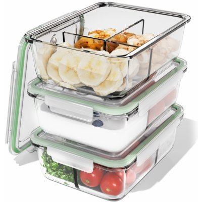 Classbach 3dílná sada skleněných dóz FHDM 4021 G – Zboží Dáma