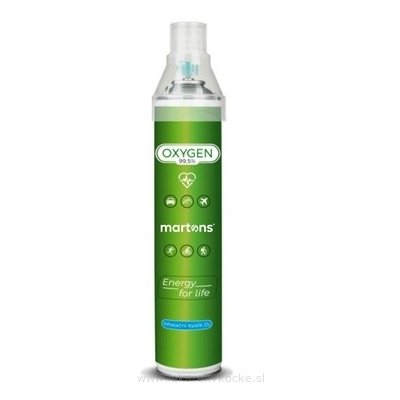 Martons OXYGEN inhalační kyslík O2 99,5% s maskou 750 ml (14 l) – Hledejceny.cz