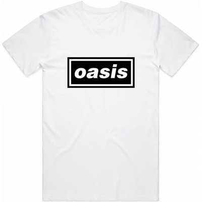 Oasis tričko Decca Logo white