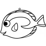 Závěsná plastová sklíčka k vybarvení barvami na sklo cca 8 cm 75 – Zboží Dáma