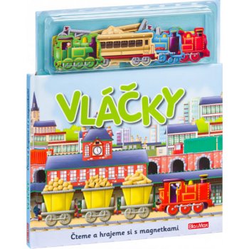 Vláčky - Knížka s magnetkami