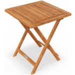 Casaria Vitek 100030 Odkládací stolek z akátového dřeva 46x46cm – Sleviste.cz