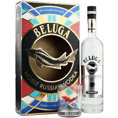 Beluga Noble Rocks 40% 1 l (dárkové balení 1 sklenice) – Sleviste.cz