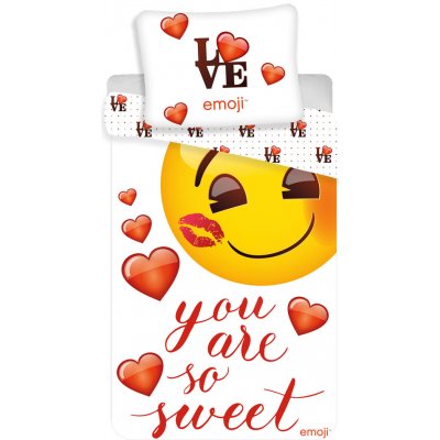 Jerry Fabrics povlečení Emoji You are so sweet 140x200 70x90