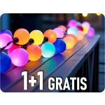 V-TAC LED Řetězové svítidlo 10x 0,5W RGB LED žárovky 5m 24V IP44 – Hledejceny.cz