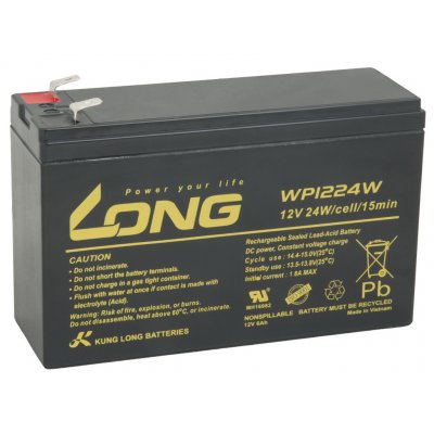 Long 12V 6Ah HighRate F2 WP1224W – Zboží Mobilmania