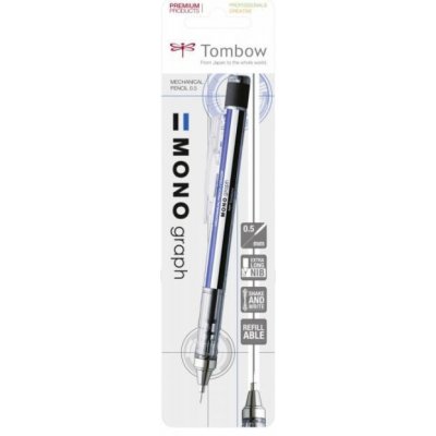 Tombow Mikrotužka MONO graph - modrá/bílá/černá