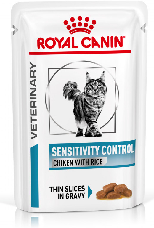 Royal Canin Veterinary Diet Cat Sensitivity Control Chicken Rice Pouch 12 x 85 g