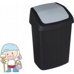 Curver SWING BIN 10L Odpadkový koš 24,6 x 19,8 x 37,3 cm černý 03984-Y09 – Zboží Mobilmania