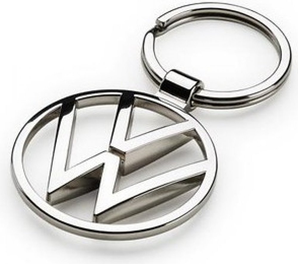 Přívěsek na klíče Volkswagen na klíče VW logo stříbrné 000087010BN |  Srovnanicen.cz
