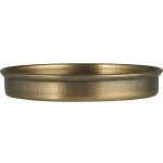 IB Laursen Kovový tácek pod svíčku Edge měděná barva kov 8 cm – Zboží Dáma