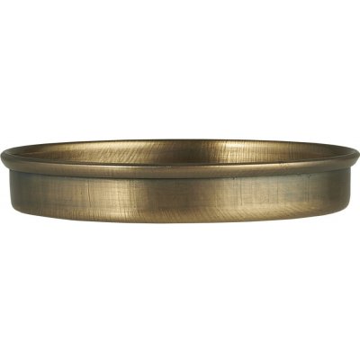 IB Laursen Kovový tácek pod svíčku Edge měděná barva kov 8 cm – Zboží Dáma
