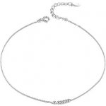 P&J Jewellery Stříbrný náramek na nohu pohyblivé kuličky FSB9 – Zboží Dáma