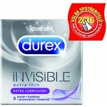 Durex Invisible Extra Lubricated 3 ks – Hledejceny.cz