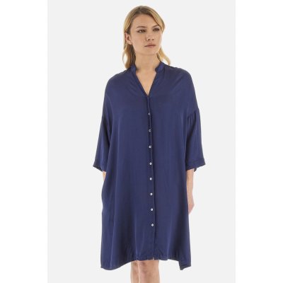 La Martina Woman Shirt 3/4 Sleeve Heavy modrá