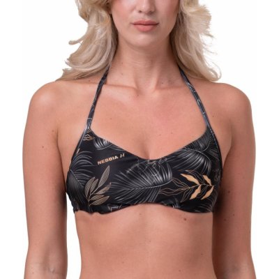 Nebbia Earth Powered bikini vrchní díl 556 volcanic black – Zboží Mobilmania