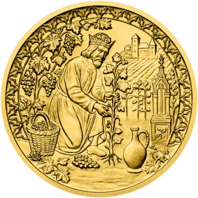 Česká mincovna Zlatý dukát ČR 2026 - Karel IV. zakladatel stand 3,49 g – Zboží Dáma