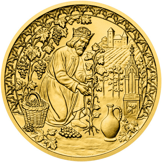 Česká mincovna Zlatý dukát ČR 2026 - Karel IV. zakladatel stand 3,49 g