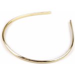 Plastová čelenka do vlasů metalická Varianta: 2 zlatá sv., Balení: 12 ks – Zbozi.Blesk.cz