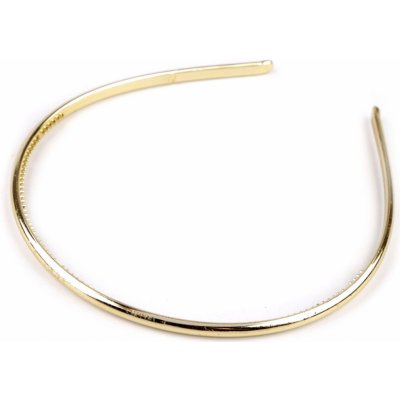 Plastová čelenka do vlasů metalická Varianta: 2 zlatá sv., Balení: 12 ks – Zbozi.Blesk.cz