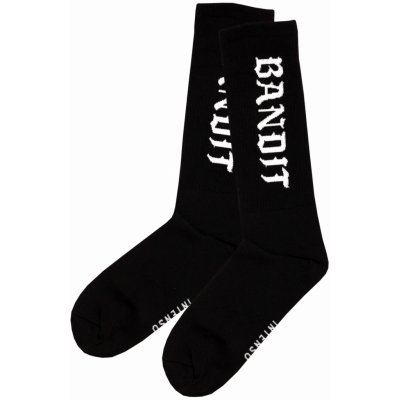 Bandit Intenso dark stylové vysoké ponožky černá