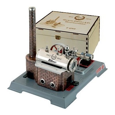 Wilesco Jubilejní dvojčinný parní stroj D10-100 26x20x24 cm – Zboží Mobilmania