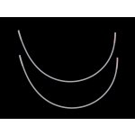 Kostice kovové ploché - bílá – Zboží Dáma