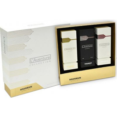 Al Haramain L'Aventure Collection sada parfémovaná voda L'Aventure 30 ml + parfémovaná voda L'Aventure Blanche 30 ml + parfémovaná voda L'Aventure Femme 30 ml unisex – Hledejceny.cz