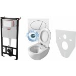 Alcadrain AM101/1120 Sádromodul se závěsným WC Creavit FREE FE322 Rim-Off + bidet 2v1 – Sleviste.cz