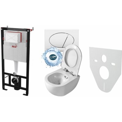 Alcadrain AM101/1120 Sádromodul se závěsným WC Creavit FREE FE322 Rim-Off + bidet 2v1 – Sleviste.cz