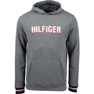 Tommy Hilfiger OH HOODIE LS HWK Šedá – Zboží Mobilmania