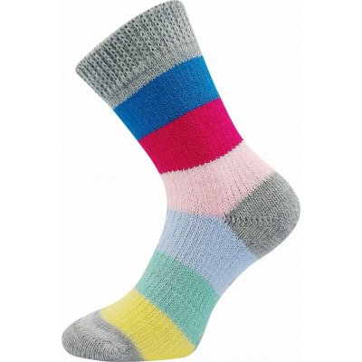 Boma SPACÍ FUN ponožky extra teplé PRUH barevné pruhy – Zboží Mobilmania