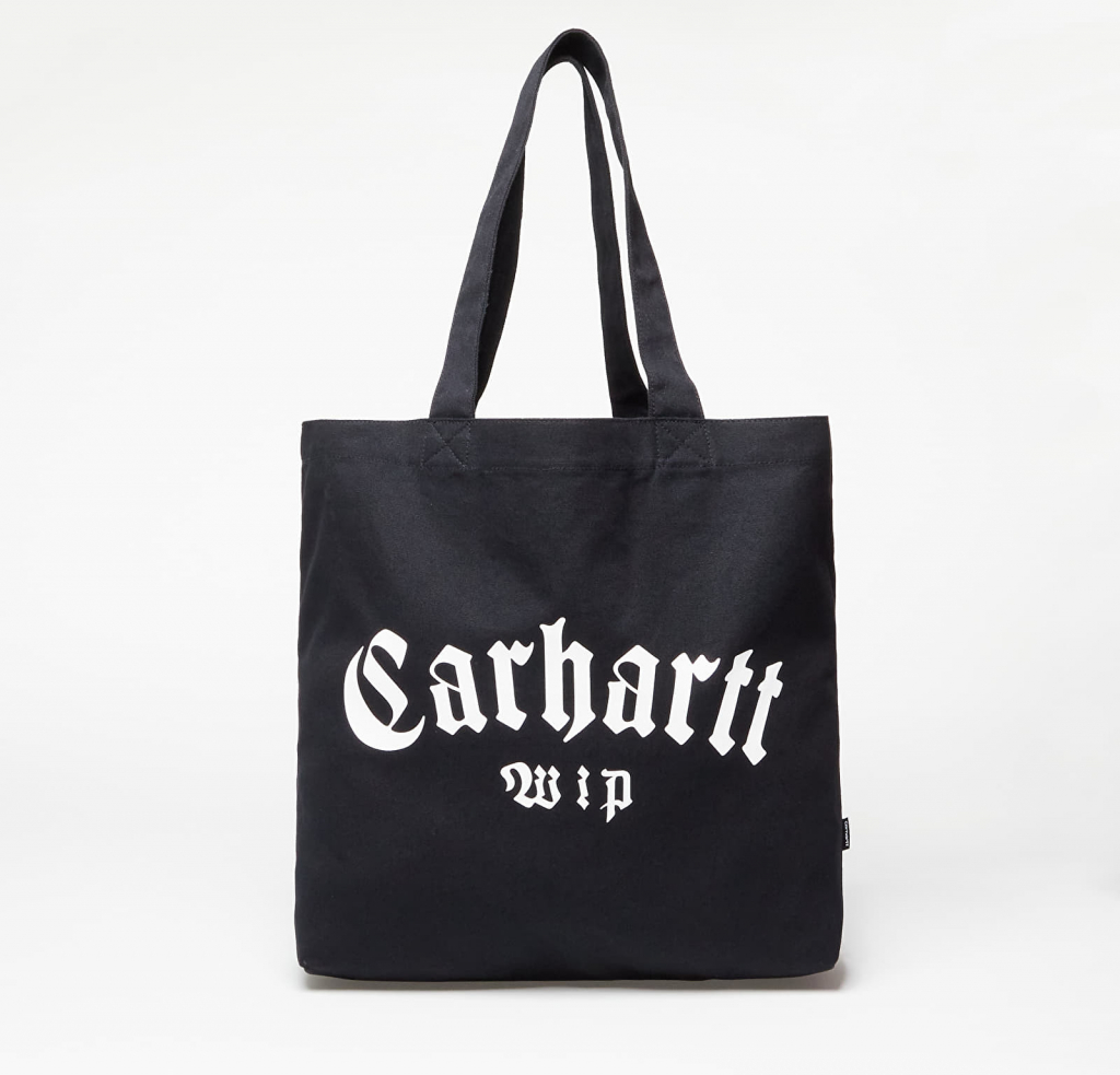 Carhartt WIP Canvas Graphic Tote Large Onyx Print/ Black/ White