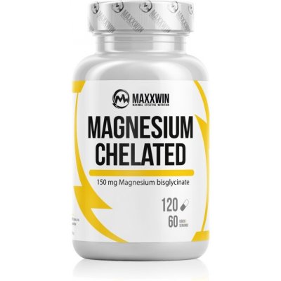 MaxxWin Hořčík Magnesium Chelated 120 kapslí – Zboží Mobilmania