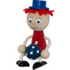 Dřevěná hračka Miva kluk červený s modrým míčem II.